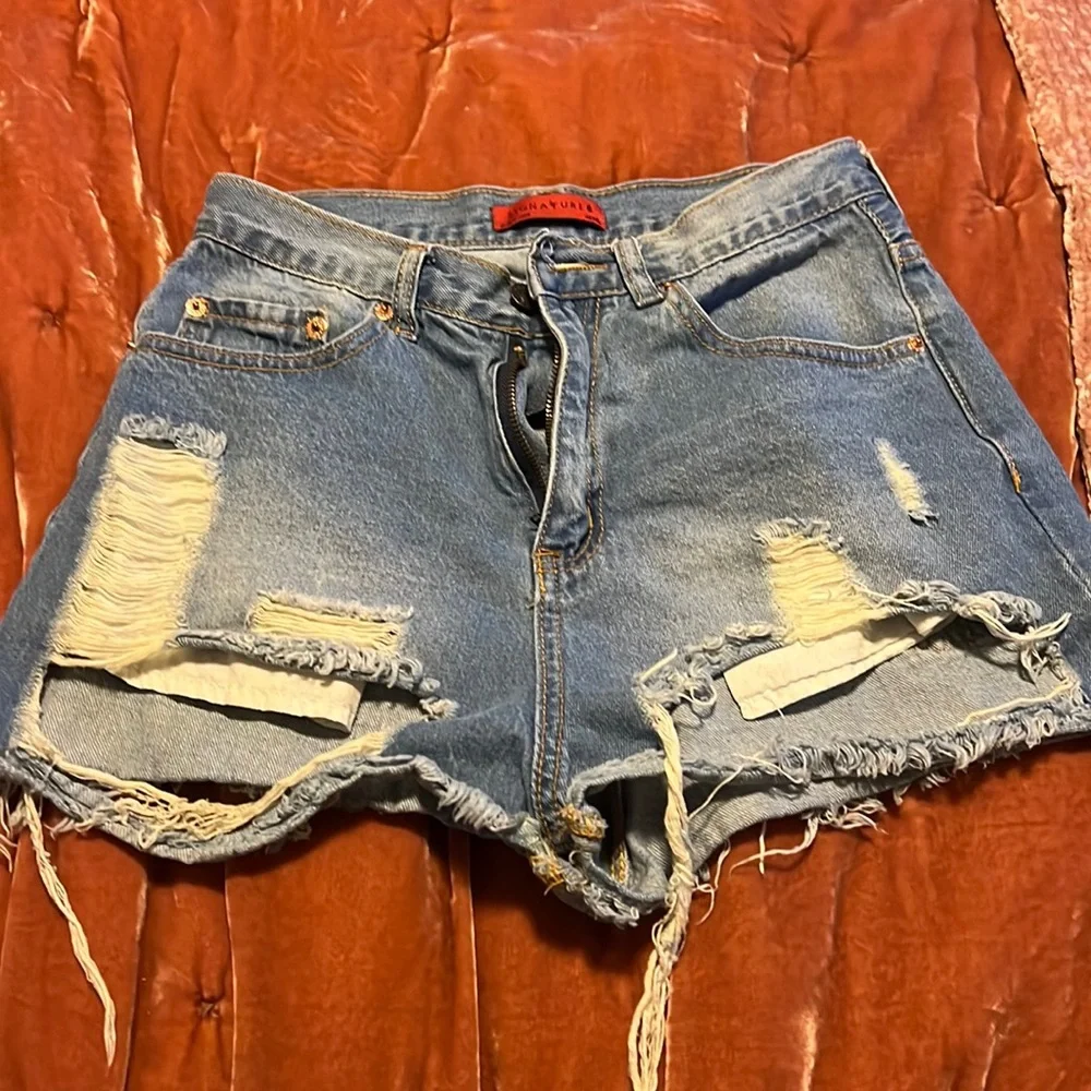 Lulus signature 8 distressed shorts - Picture 2 of 6